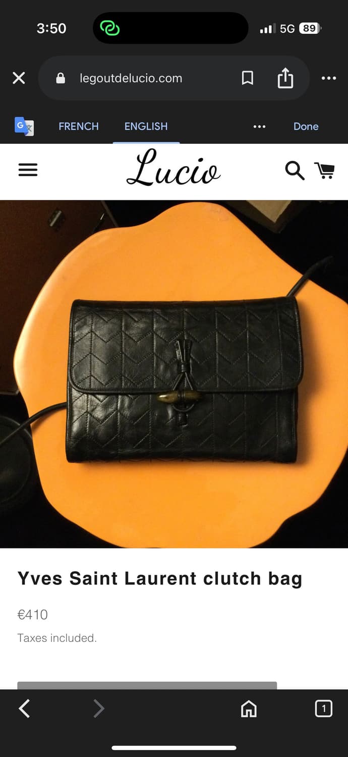 Yves Saint Laurent 빈티지 클러치 백 상품이미지1