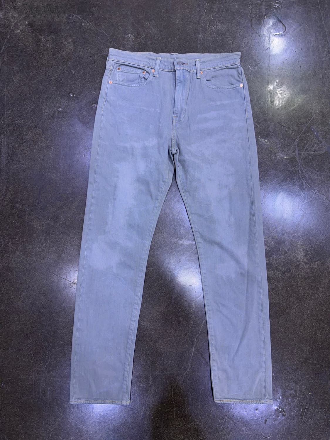 리바이스 슬림 스트레이트핏 타이 워싱 그레이 데님팬츠 32 상품이미지1