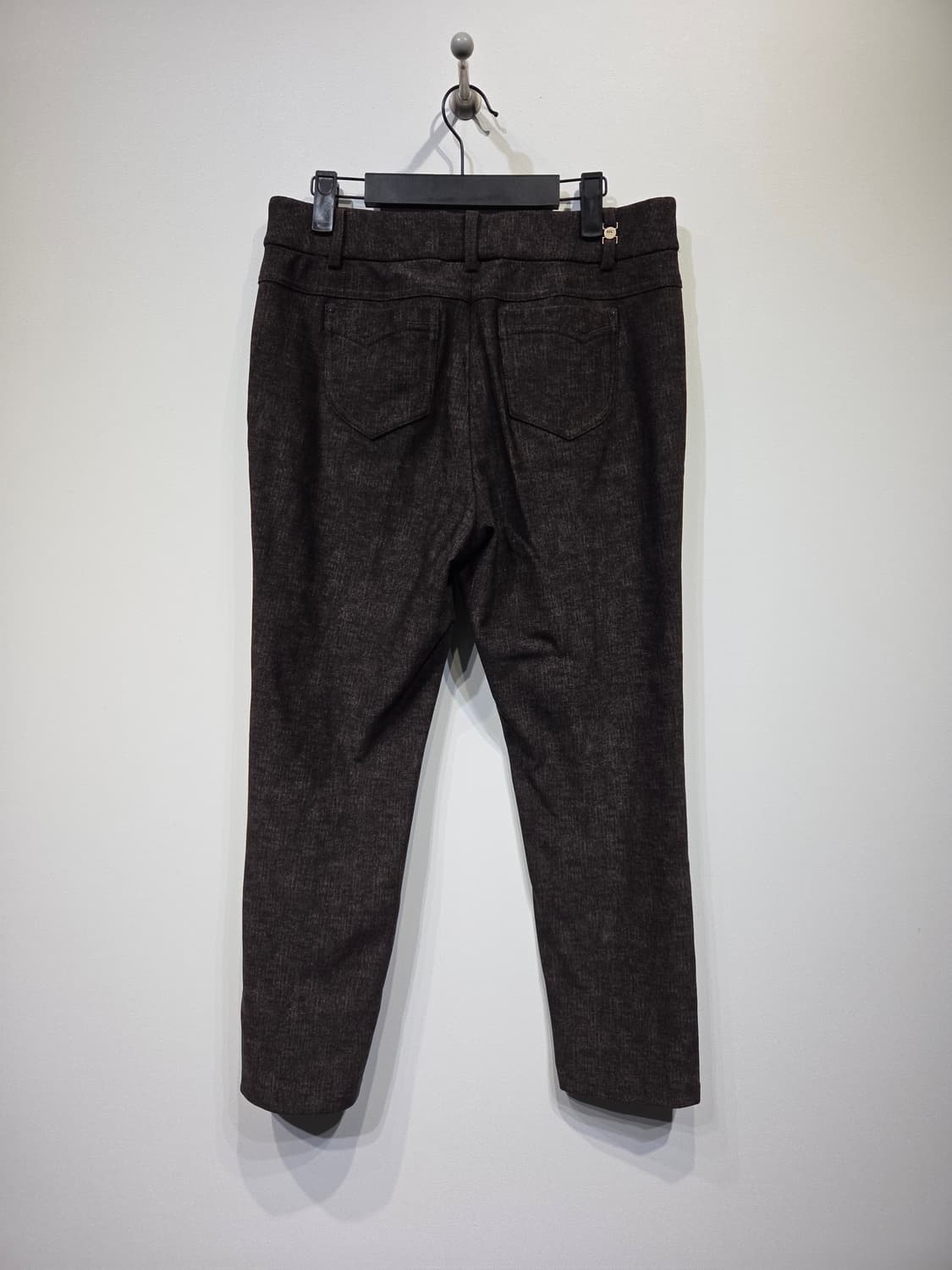 잭니클라우스 여성 멜란지 브라운 기모 골프 팬츠 상품이미지5