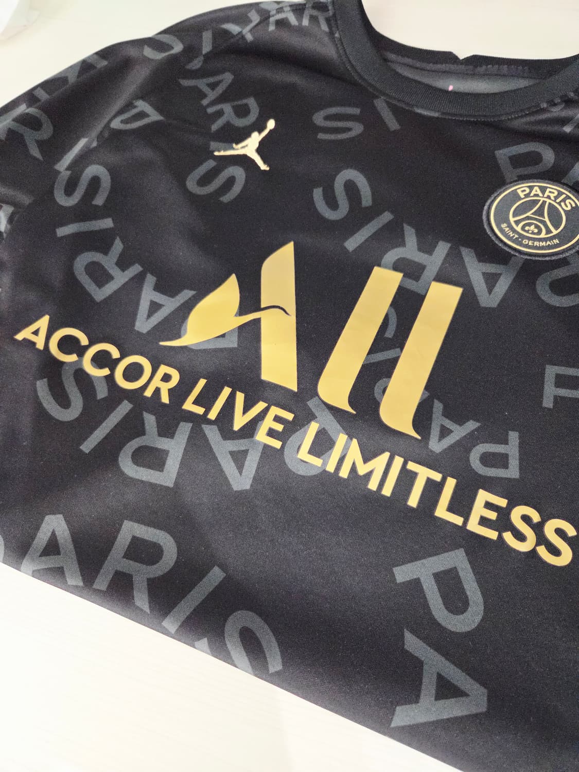 조던 파리생제르망 블랙 트레이닝 티셔츠_M 상품이미지6