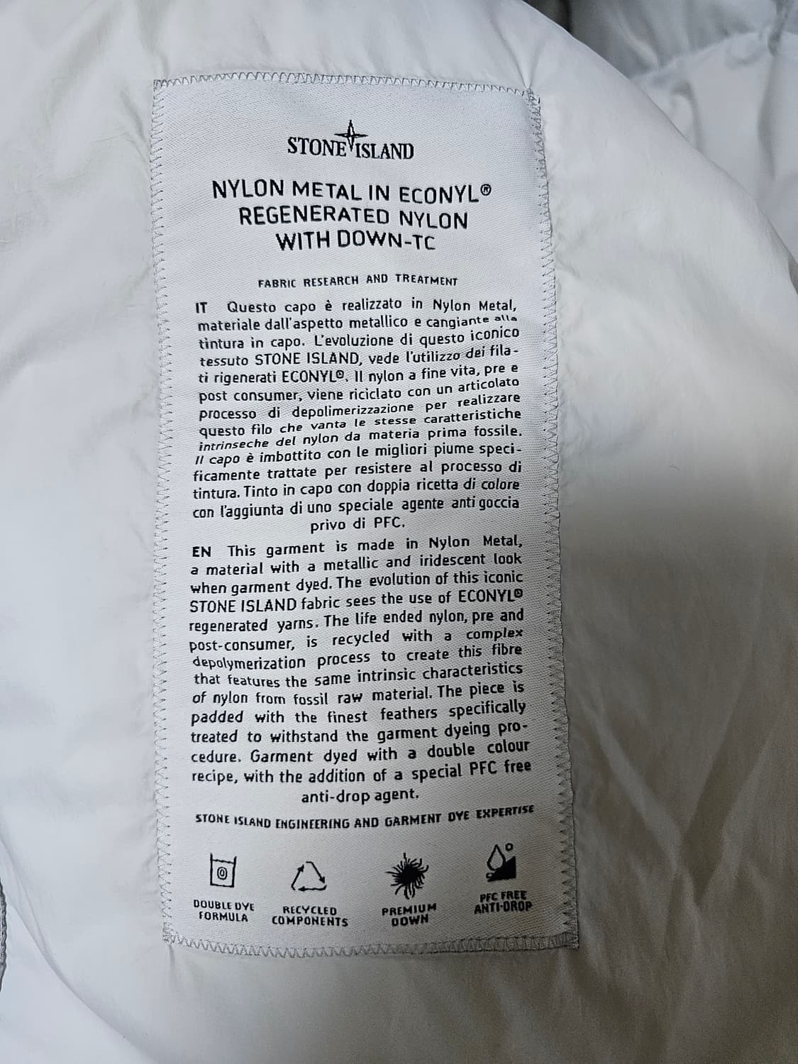 스톤아일랜드 나일론 메탈 패딩 상품이미지5