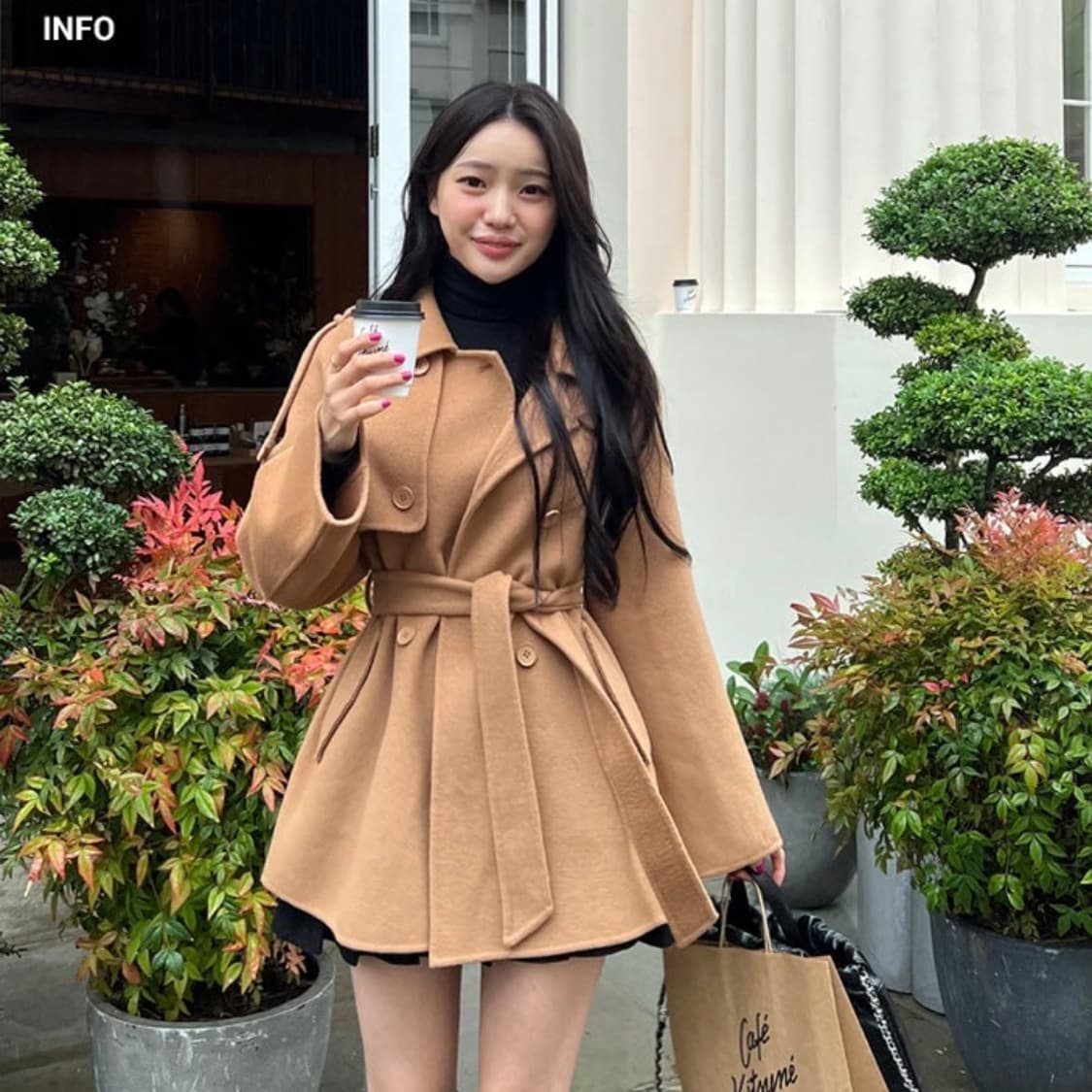 마리마켓(MARIE MARKET) 트렌치 핸드메이드 코트 프리사이즈 상품이미지1