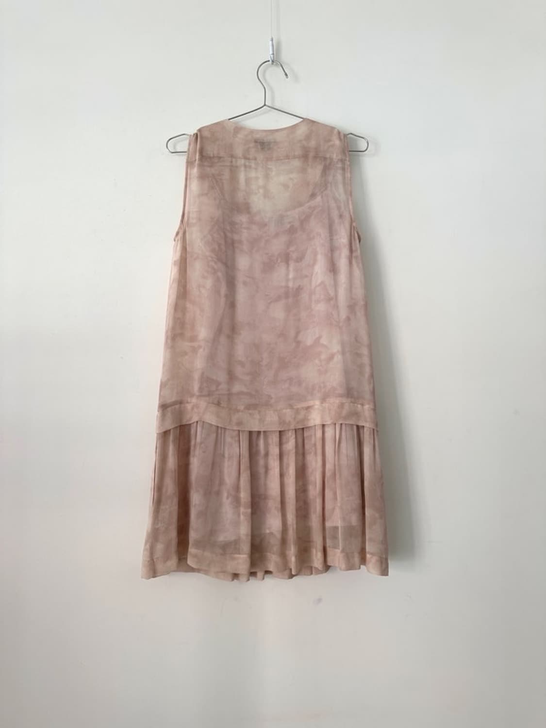 THEORY sheer art print ops / pink 상품이미지5