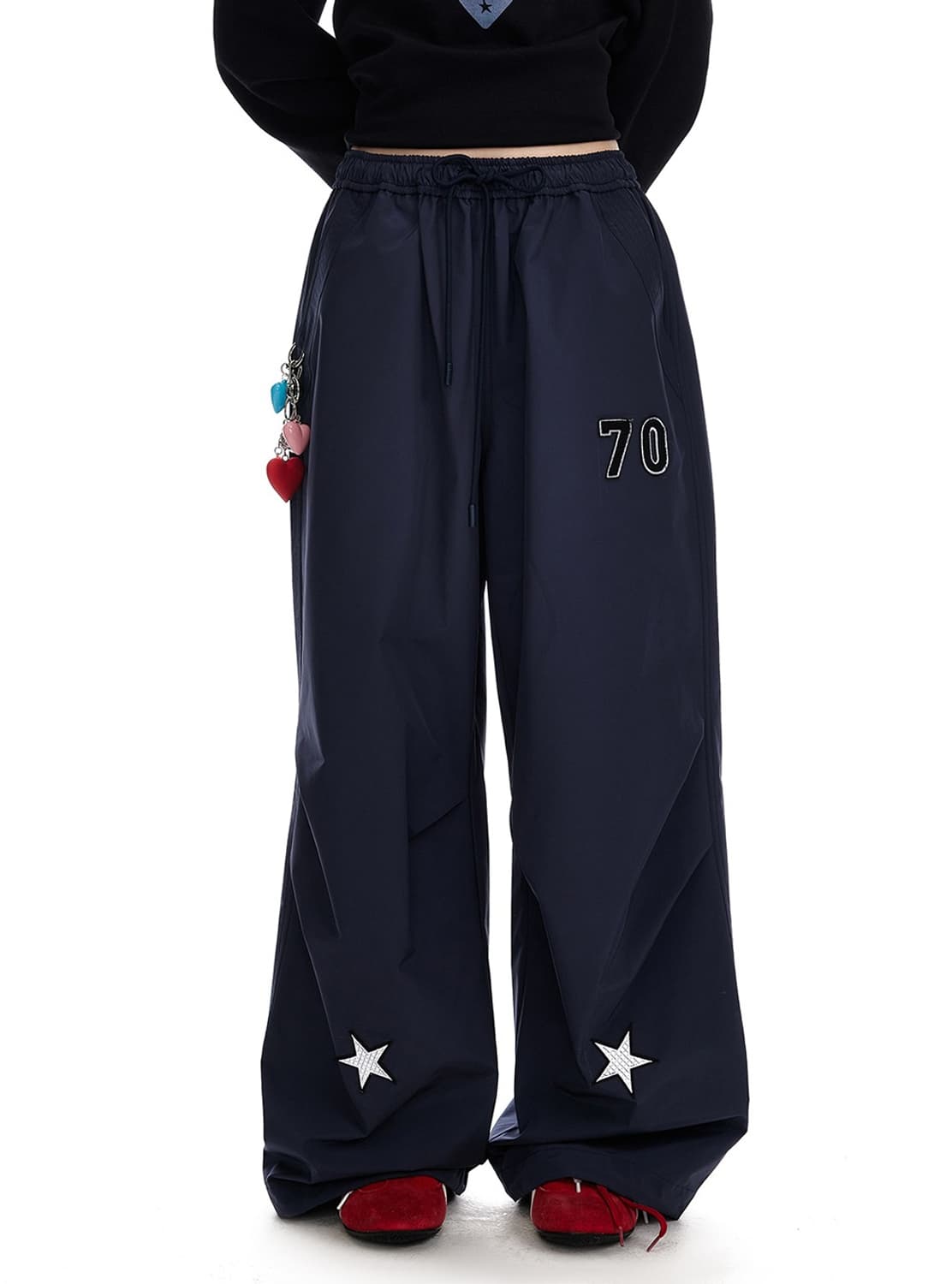 jikoo teshmechanism 스타 패치 파라슈트 팬츠 S 상품이미지1