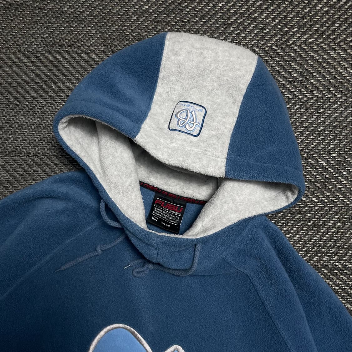 00s FUBU 올드스쿨 빅로고 플리스 후드 티셔츠o 5250 상품이미지5