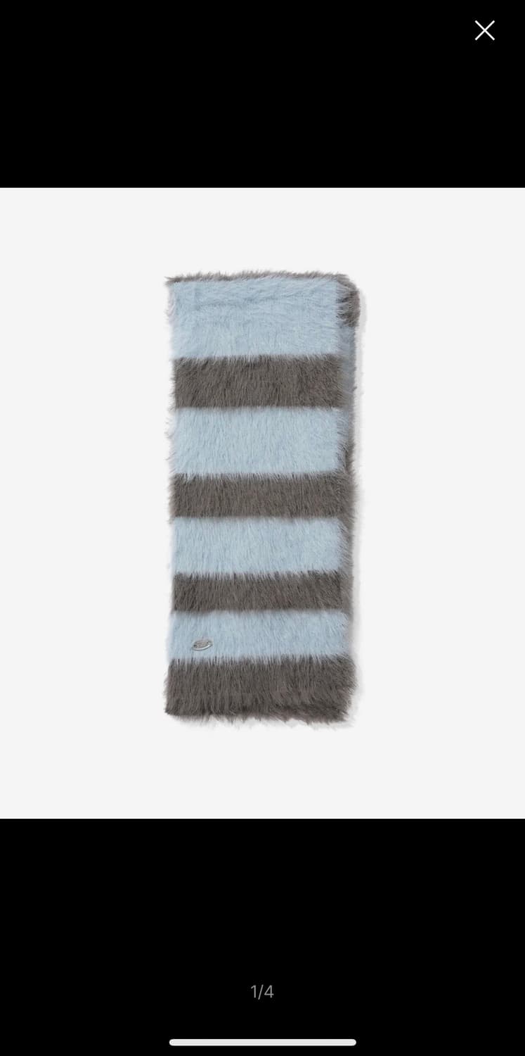 CGP 코드그라피 헤어리 머플러(그레이쉬블루) 상품이미지2