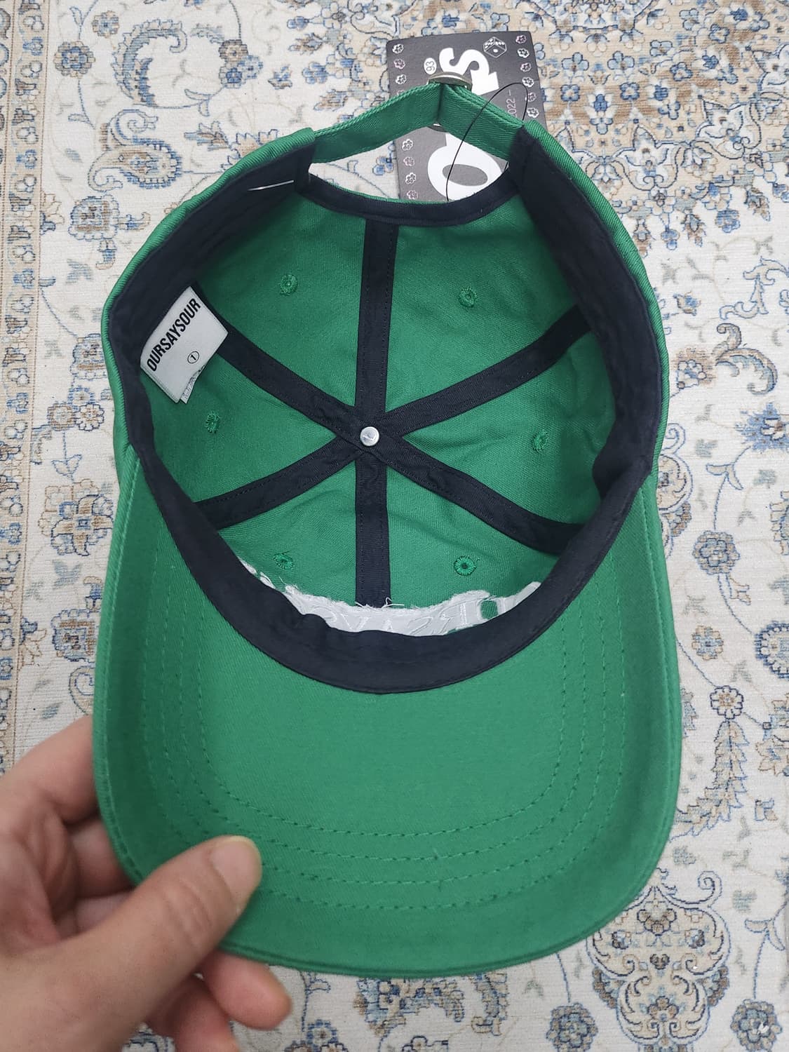 (새상품) 아워세이아워 OUR SAY SOUR STUDIO 그린 볼캡 상품이미지5