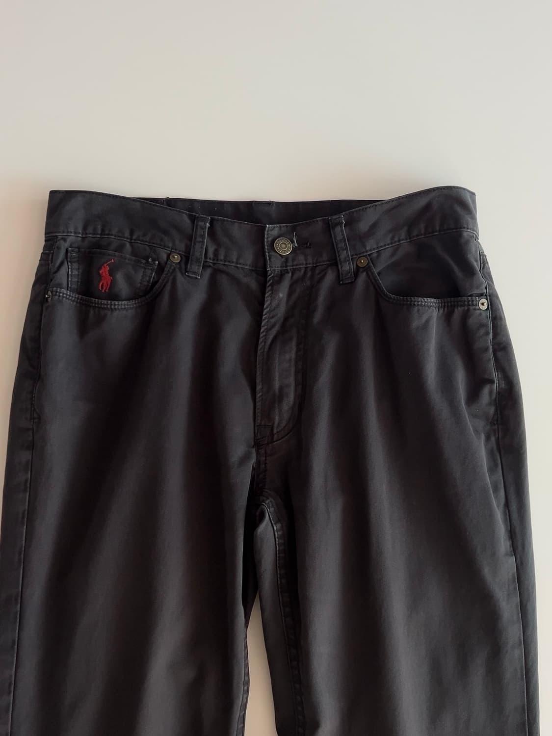 폴로 랄프로렌 블랙 코튼 팬츠 31/32 상품이미지1