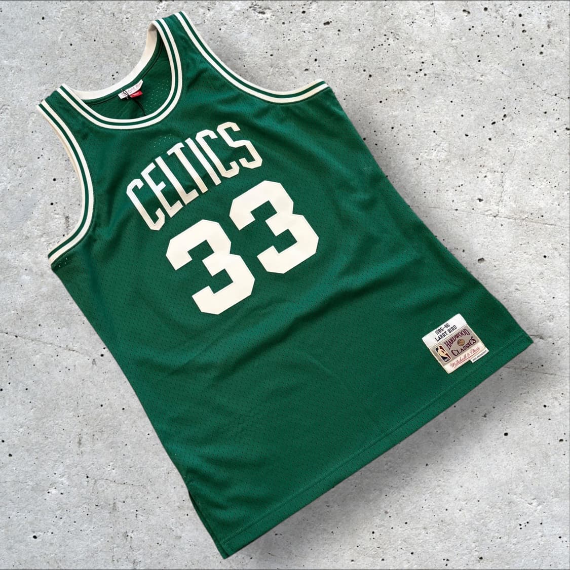 [L] 미첼앤네스 보스턴 셀틱스 래리 버드 33번 농구 유니폼 C431 상품이미지1