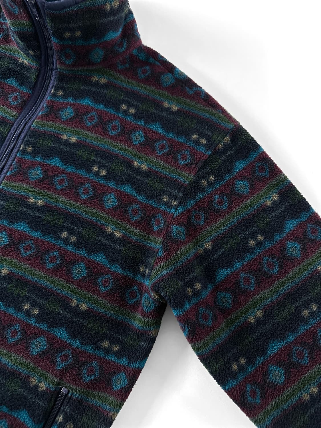 80s 빈티지 엘엘빈 지오매트릭 패턴 플리스 자켓 상품이미지6