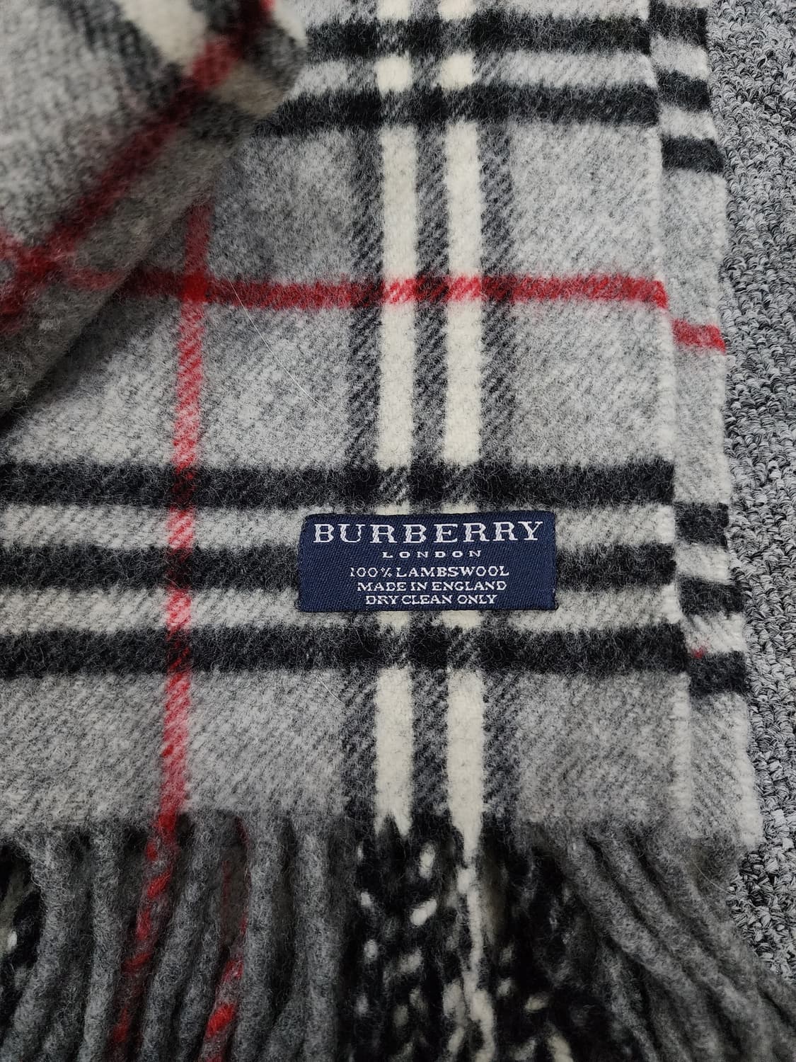 버버리 램스울 노바체크 그레이 머플러 목도리 상품이미지3