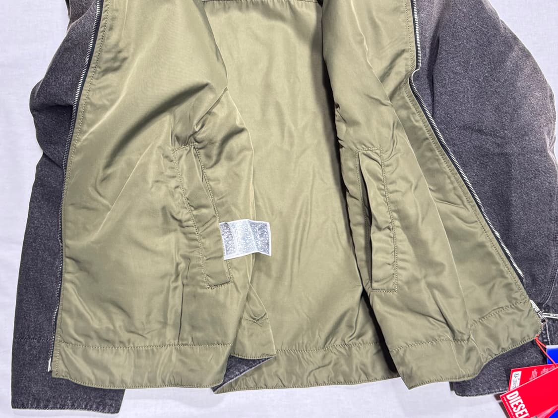 <새 상품>디젤 D 스타크 S 재킷  / 워시드 블랙 색상 / XL사이즈 상품이미지6