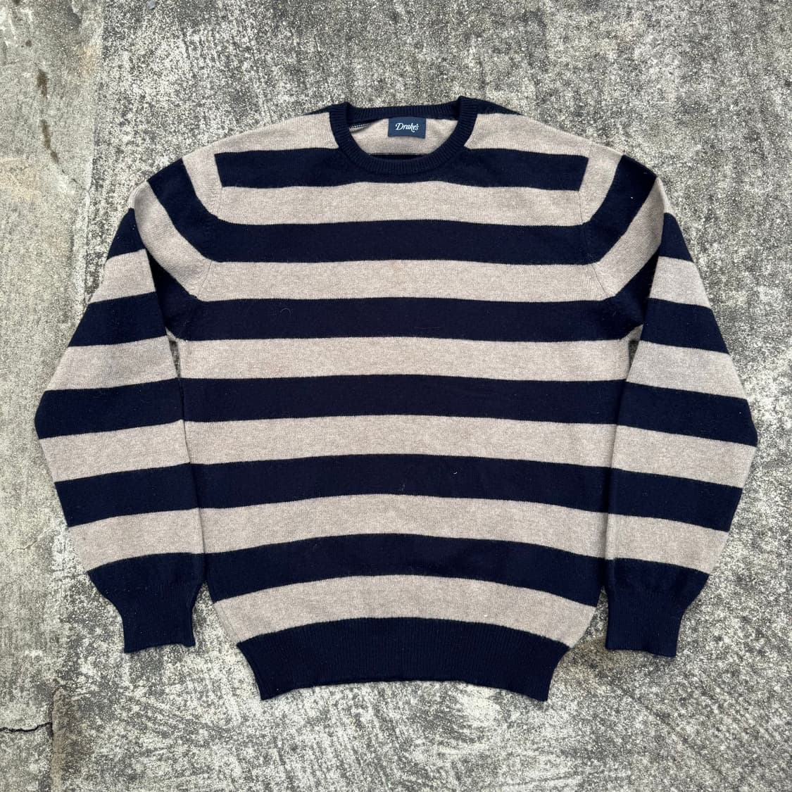 [M~L] Drakes 단가라 니트  상품이미지1