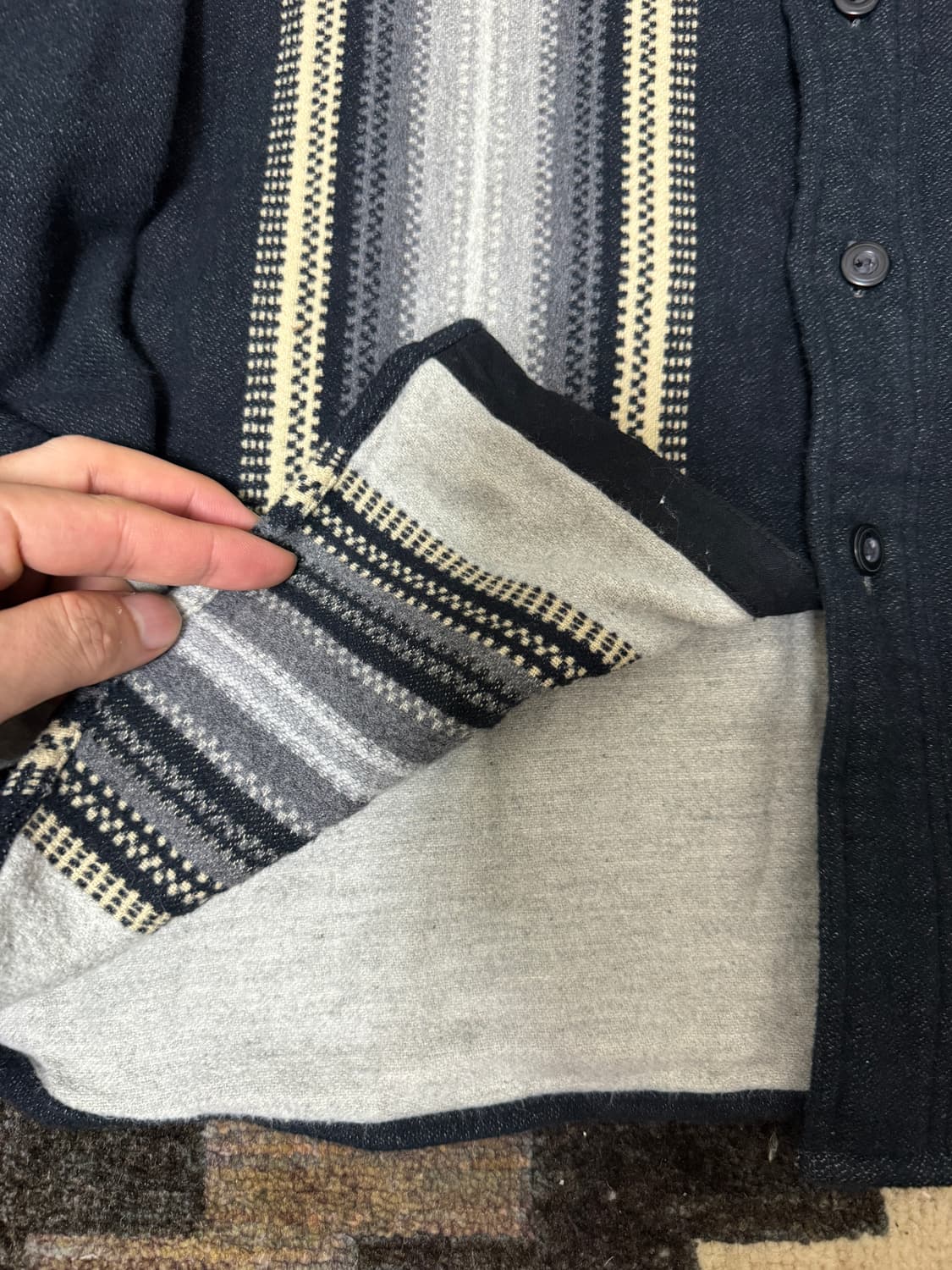 RRL 더블알엘 나바호 자카드 웨스턴  플란넬 셔츠 L 상품이미지6