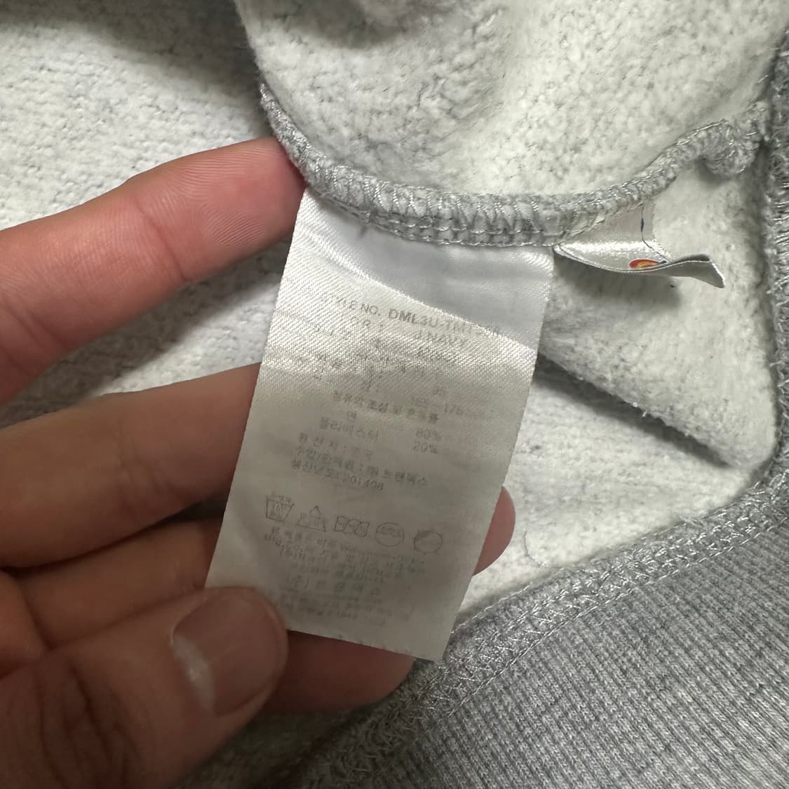 (M) 디키즈 1922 나그랑 맨투맨 네이비/회색 상품이미지3