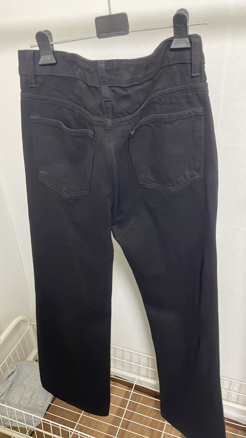 무신사 스탠다드 플레어 팬츠 블랙 상품이미지2