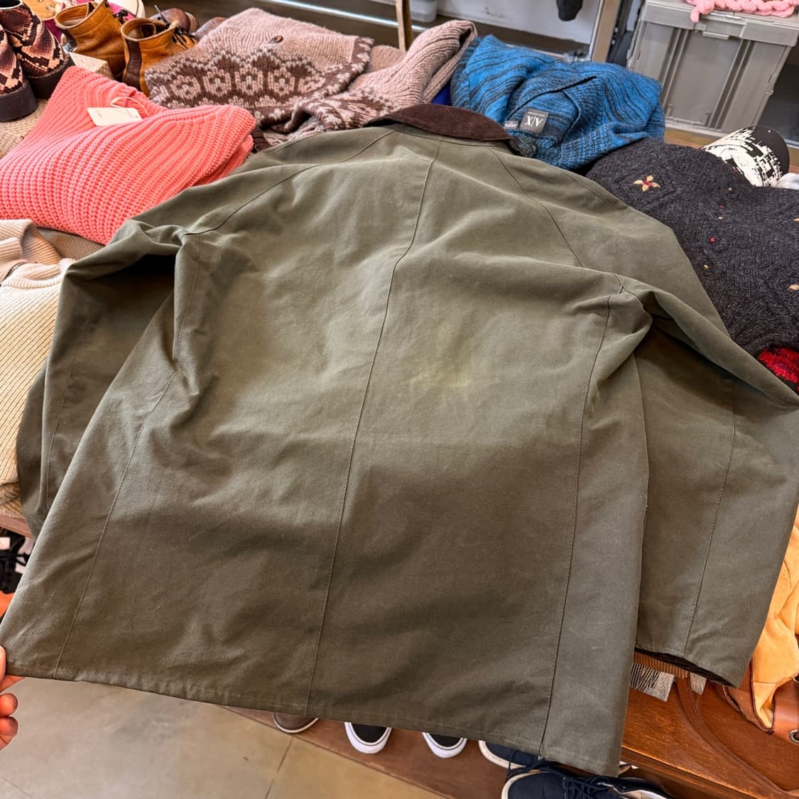 존 파트리지 왁스 자켓 코듀로이 포인트 XL 상품이미지7