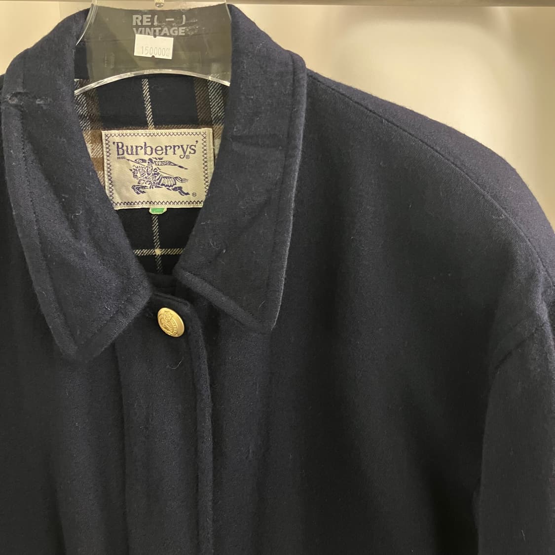 버버리 네이비 울 블루종 자켓 상품이미지4