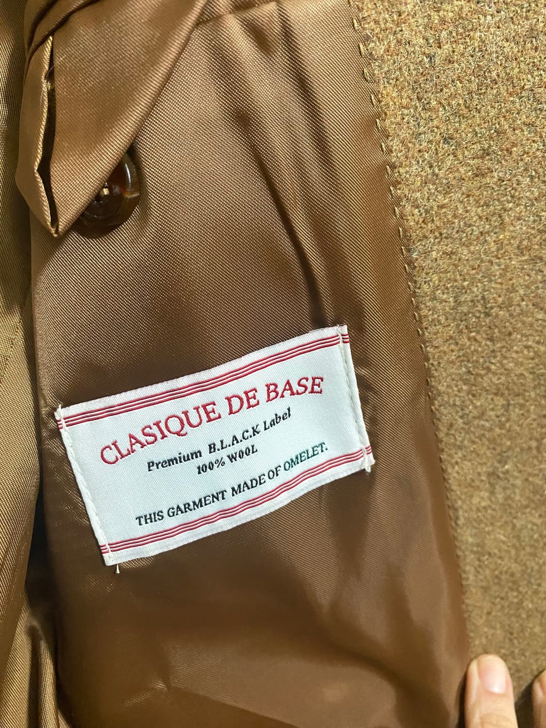 제평 오믈렛 Wool100% 체크 울자켓  상품이미지5