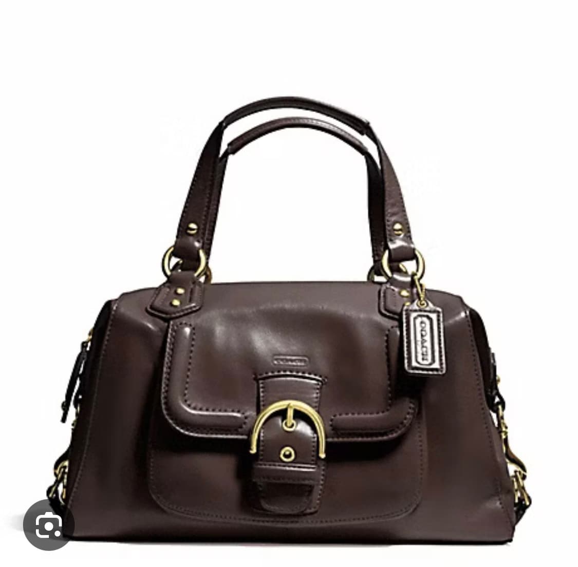코치 가죽 토트백 브라운 상품이미지3