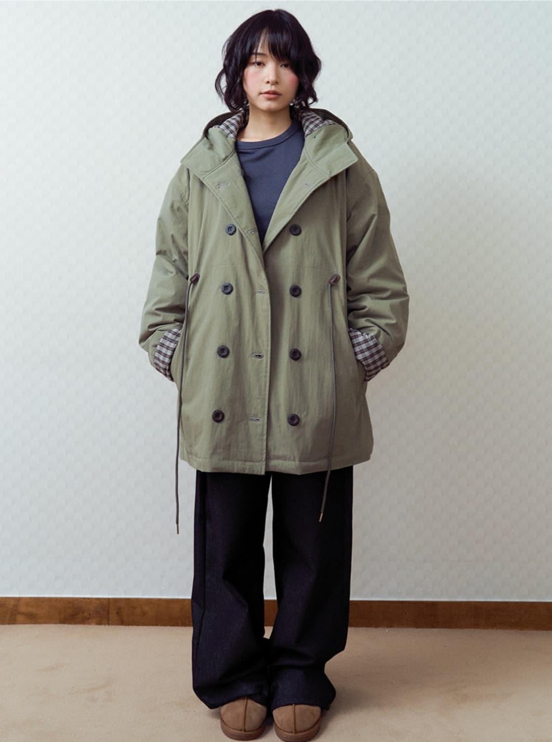 오피쉬 개횬 야상 카키 상품이미지2