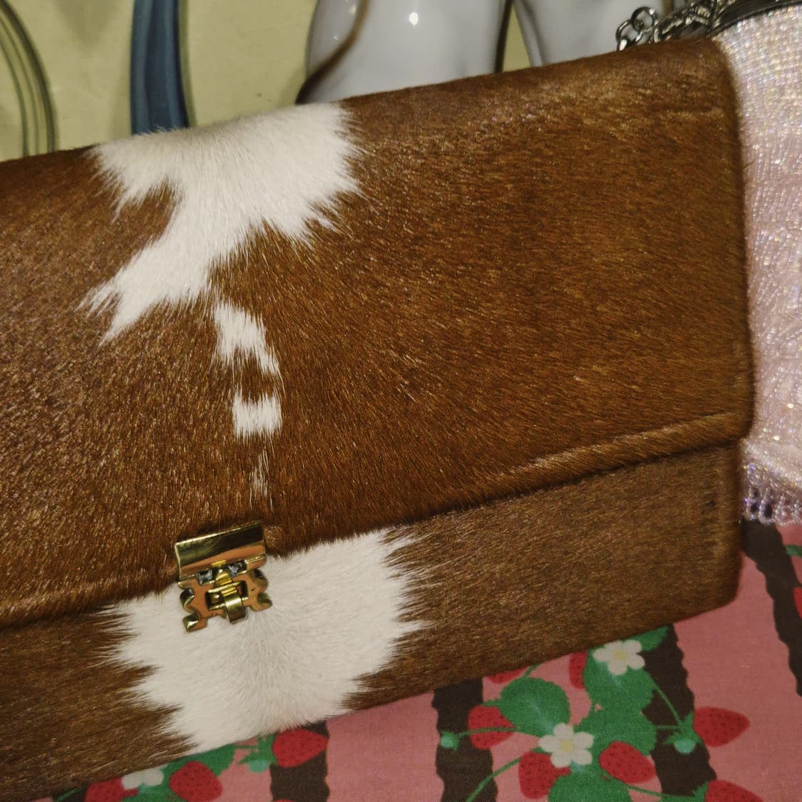 70s 핸드메이드 리얼 송치 클러치백 상품이미지8