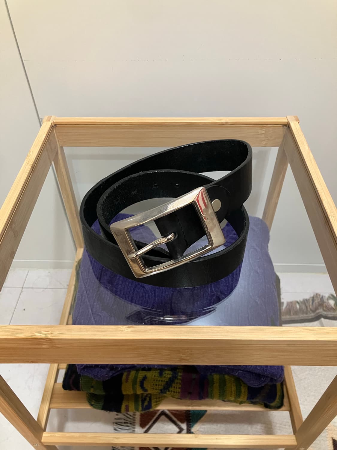 가죽 벨트 사각 버클 상품이미지1