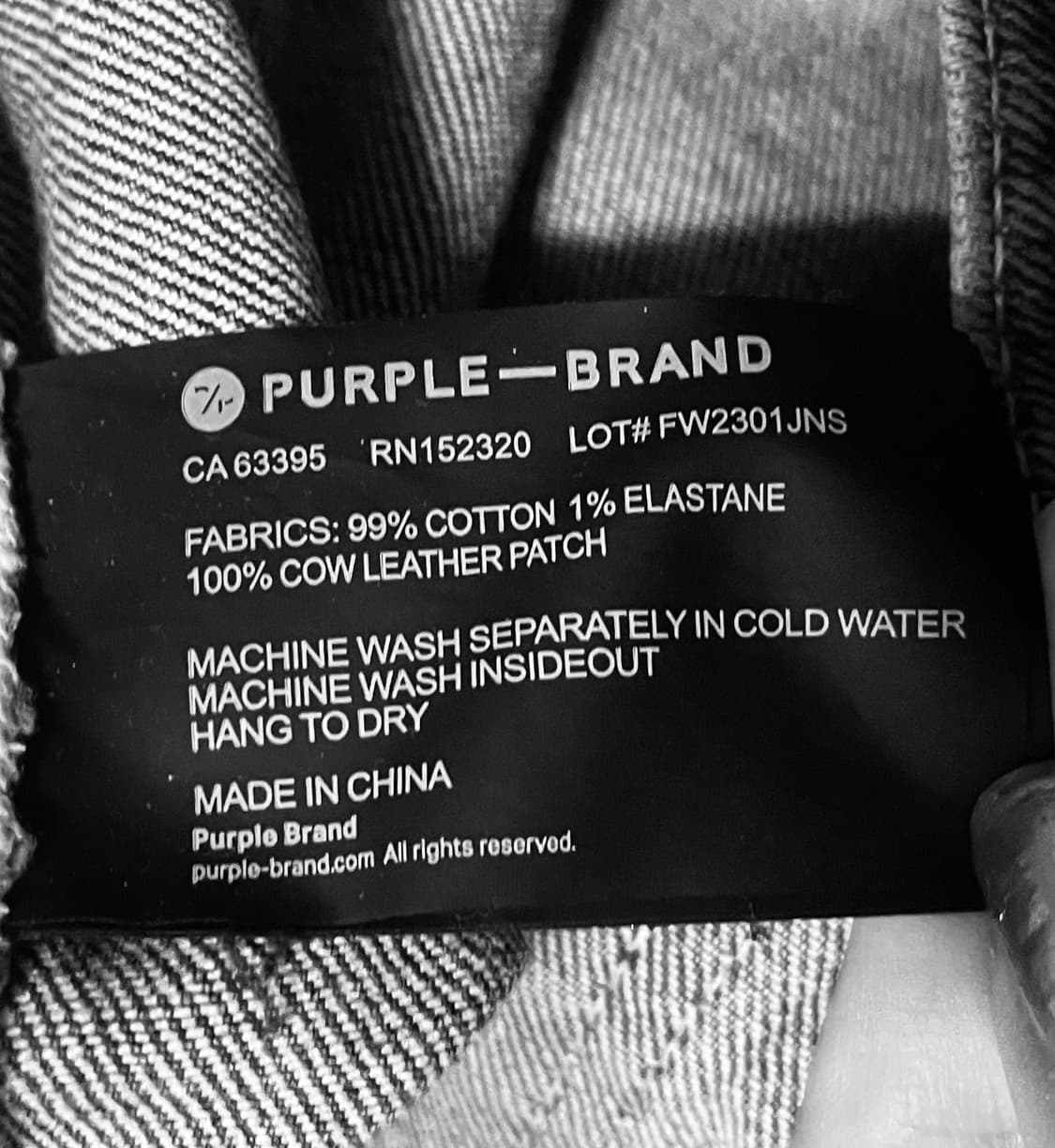 Purple brand 23FW 데님팬츠 34 상품이미지4