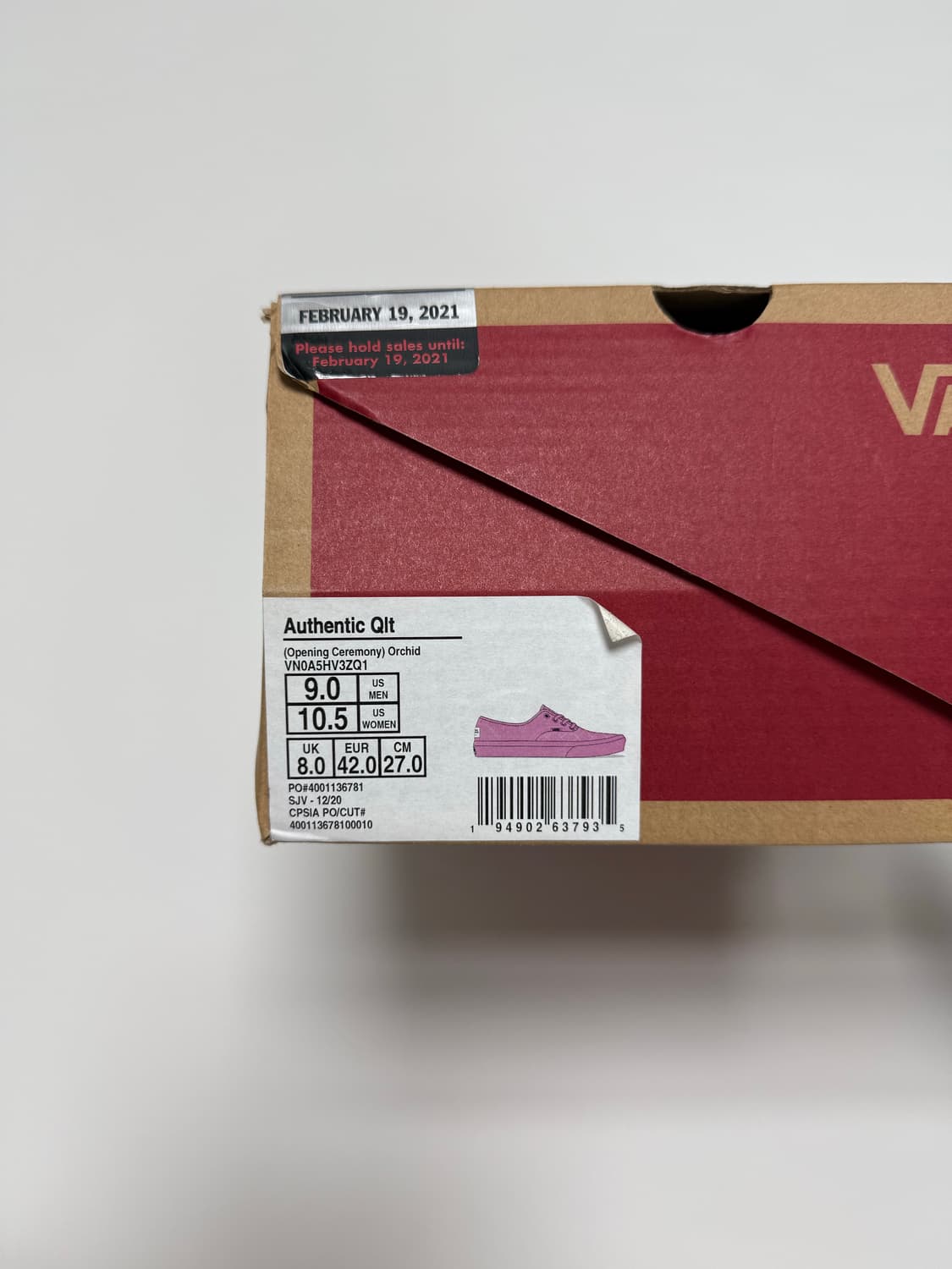 반스x오프닝 세레모니 핑크 퀄팅 스니커즈 270 상품이미지9