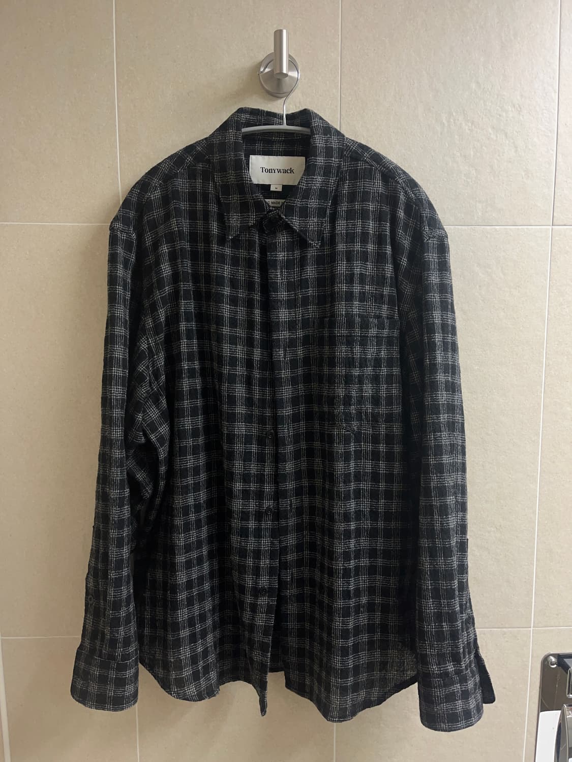 [M] 토니웩 울 체크셔츠 판매 상품이미지1