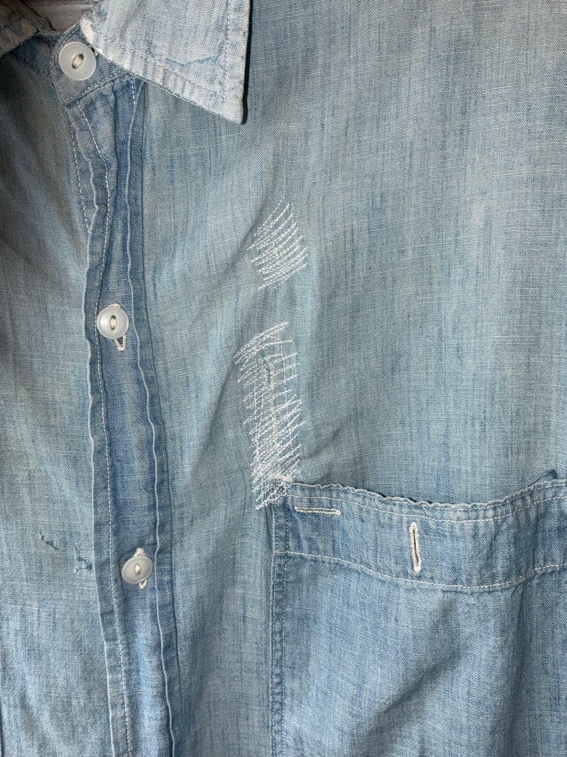 1960s Penney’s BIG MAC Chambray Shirt 상품이미지3