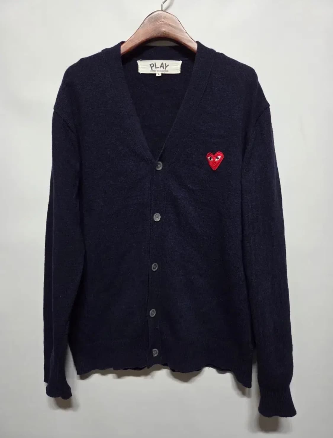 (급처!)꼼데가르송 네이비 가디건 L 상품이미지1