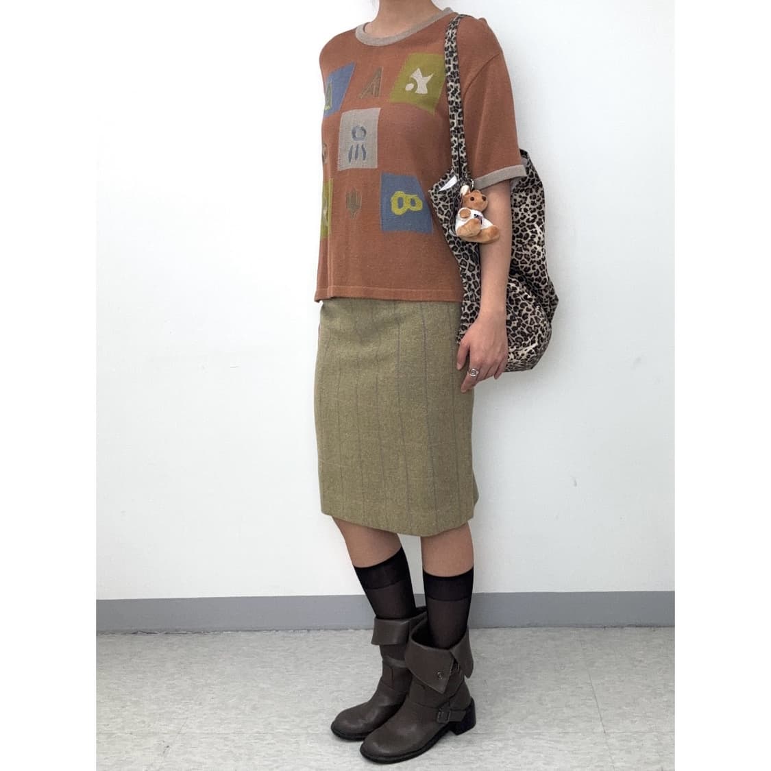 빈티지 히피 하프 니트 상품이미지3