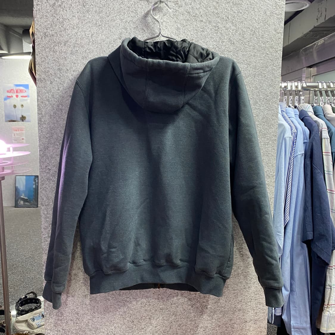 칼하트 로고 헤비웨이트 차콜 후드집업 B3604 상품이미지4