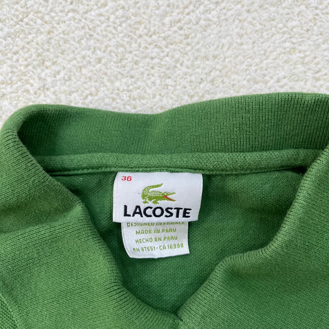 36 라코스테 피케 반팔 카라 티셔츠 0305M 상품이미지2