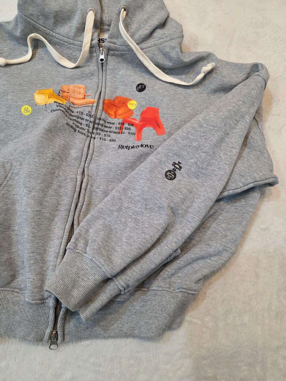 (여성) 케쥬얼 빈티지 후드집업 상품이미지4