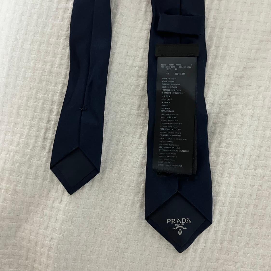 프라다 넥타이 Navy 상품이미지5