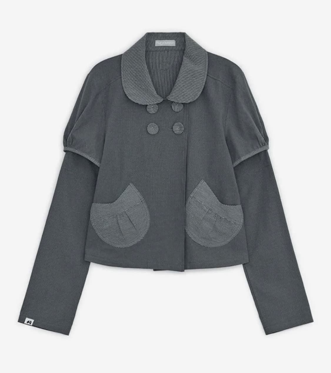 허그유어스킨 디테쳐블 라운드 자켓 상품이미지1