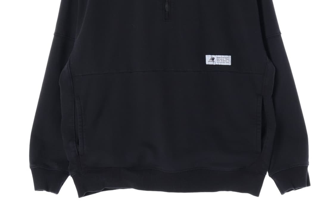 뉴발란스 NB 쉬프티드 하프집업 스웨트셔츠 블랙 L 상품이미지4