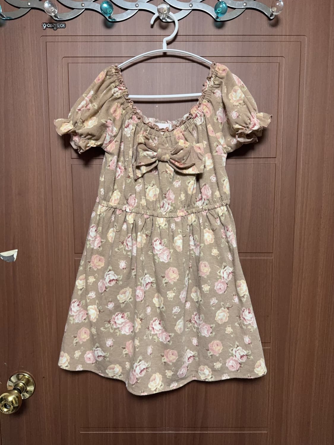 라떼갸루 모리걸 빈티지 플라워 플로럴 리즈리사 Lizlisa 리본 원피스 상품이미지1