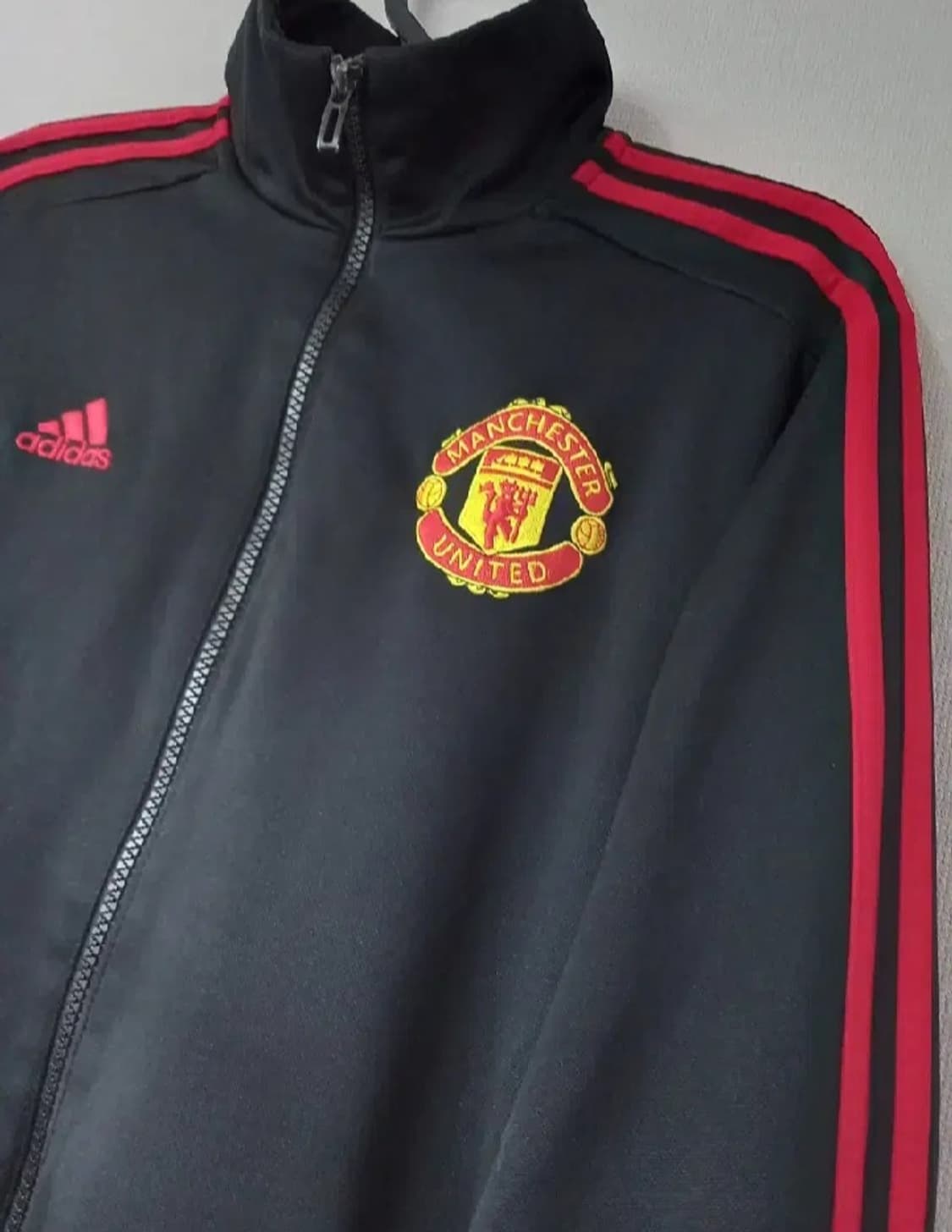 아디다스 맨유 대장급 검빨 블랙 트랙탑 저지 져지집업 95/M 상품이미지2