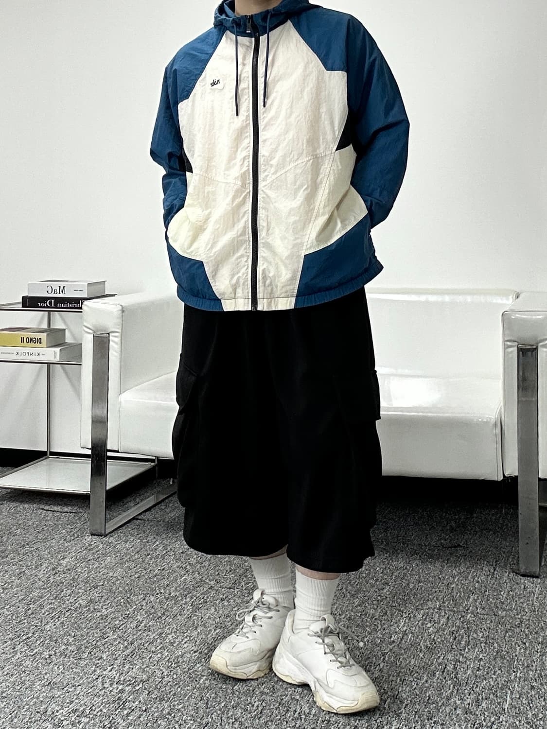 나이키 패치로고 배색 바람막이 L 상품이미지4