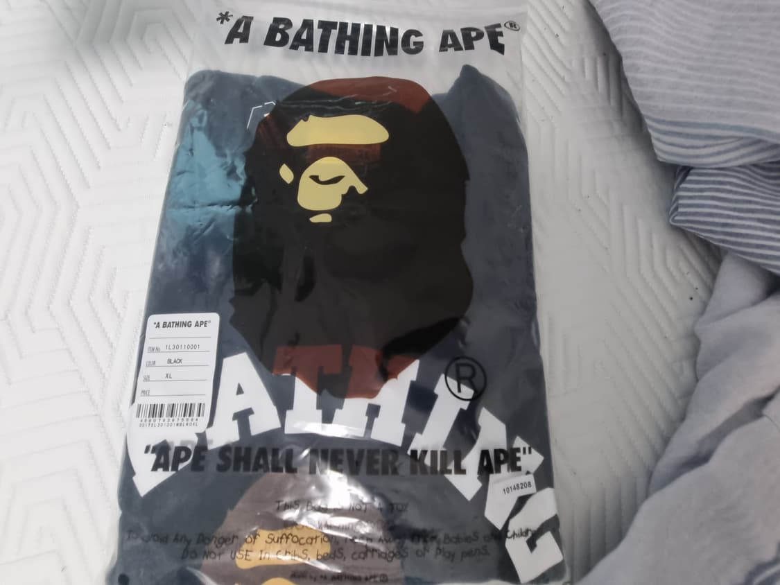 BAPE College T-Shirt Black 상품이미지2