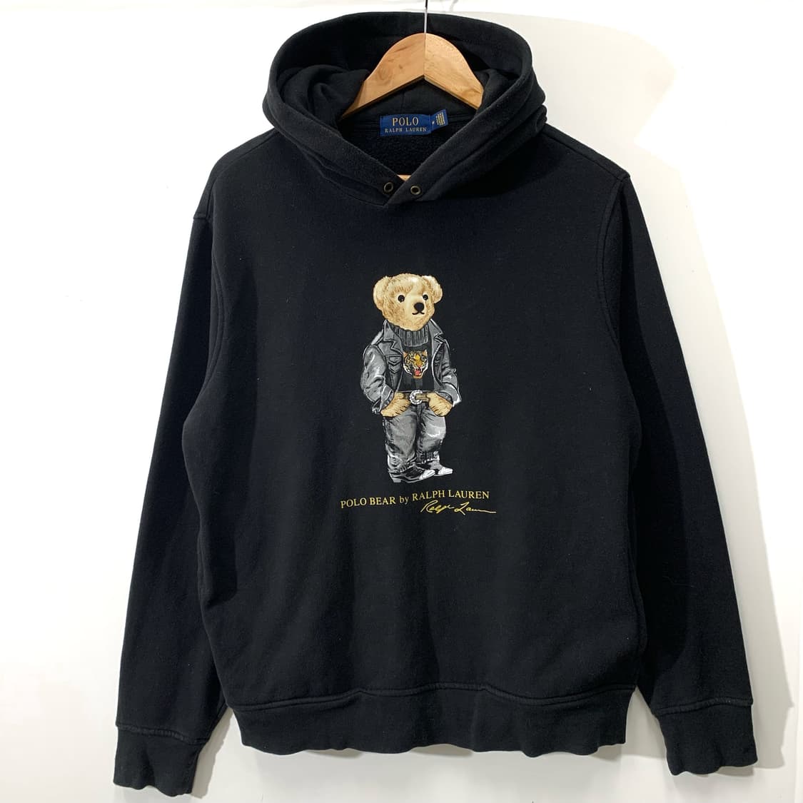 폴로 베어 블랙 후드티  상품이미지1