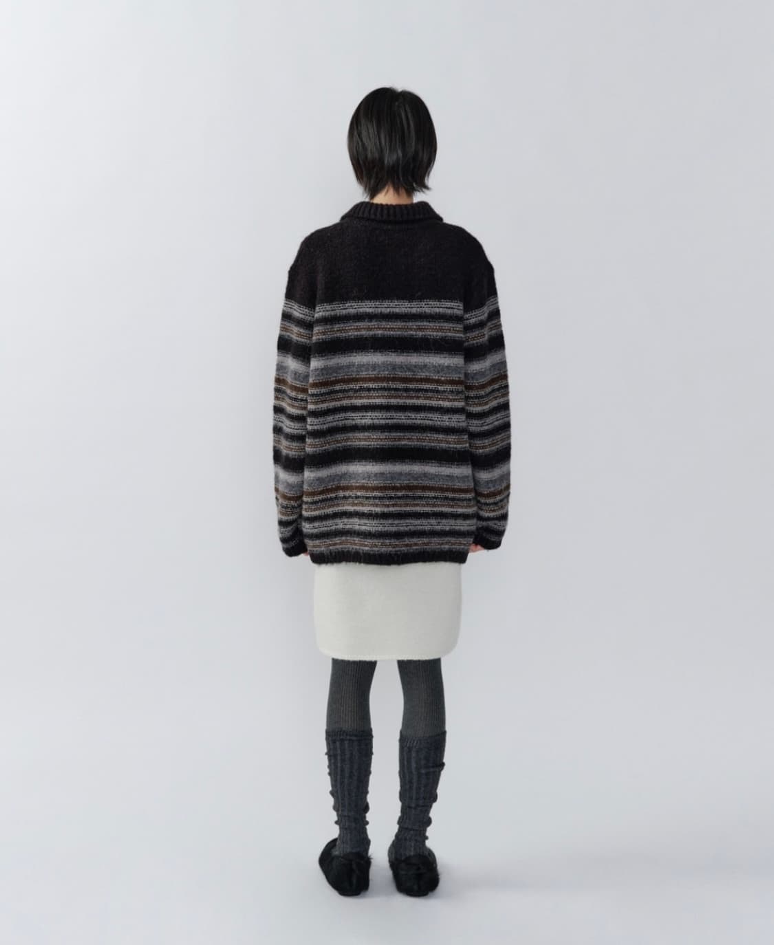 새상품 이어닝 WOOL TOGGLE REVERSIBLE KNIT COAT 상품이미지2