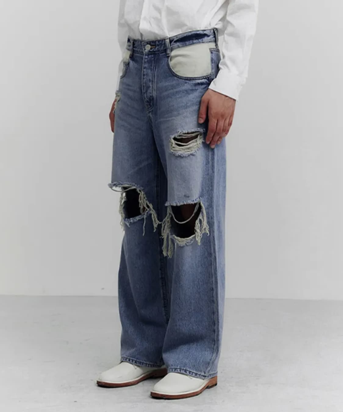 라그랑지 DESTROYED DENIM PANTS BLUE 상품이미지2