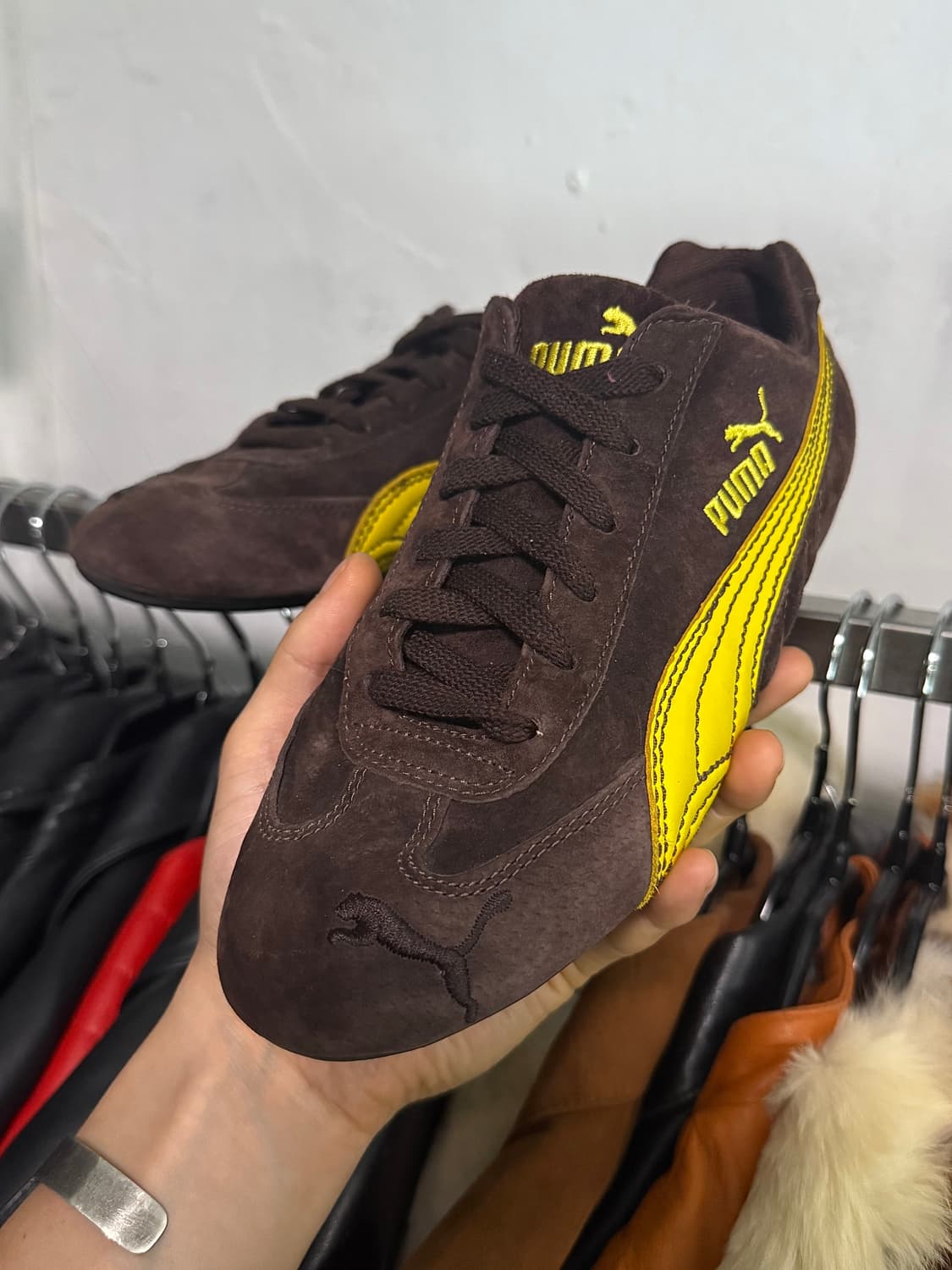 PUMA 푸마 퓨마 스피드캣 브라운 갈색 옐로우 노랑 스웨이드 240 상품이미지2