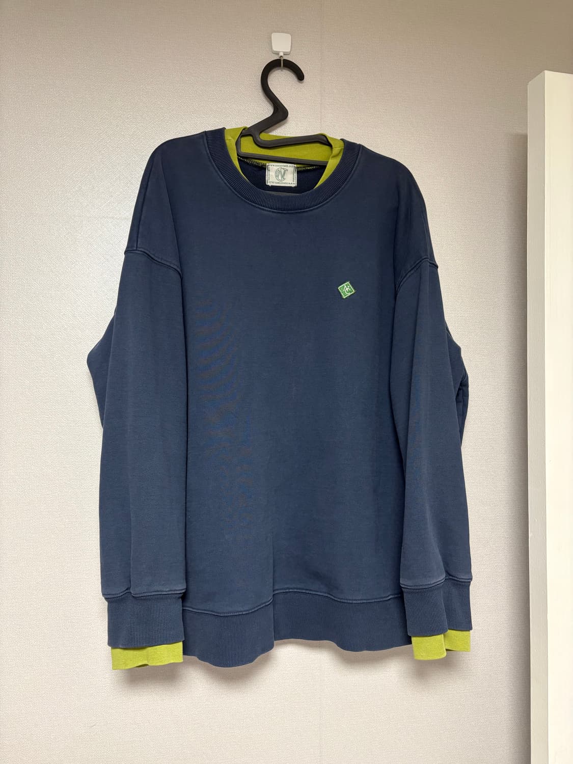 노컨텐츠 레이어드 맨투맨 Layered Sweatshirt _ Navy 상품이미지3