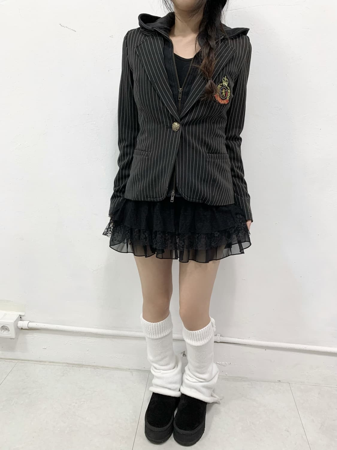 프레피룩 도쿄 스트라이프 후드 자켓 상품이미지3