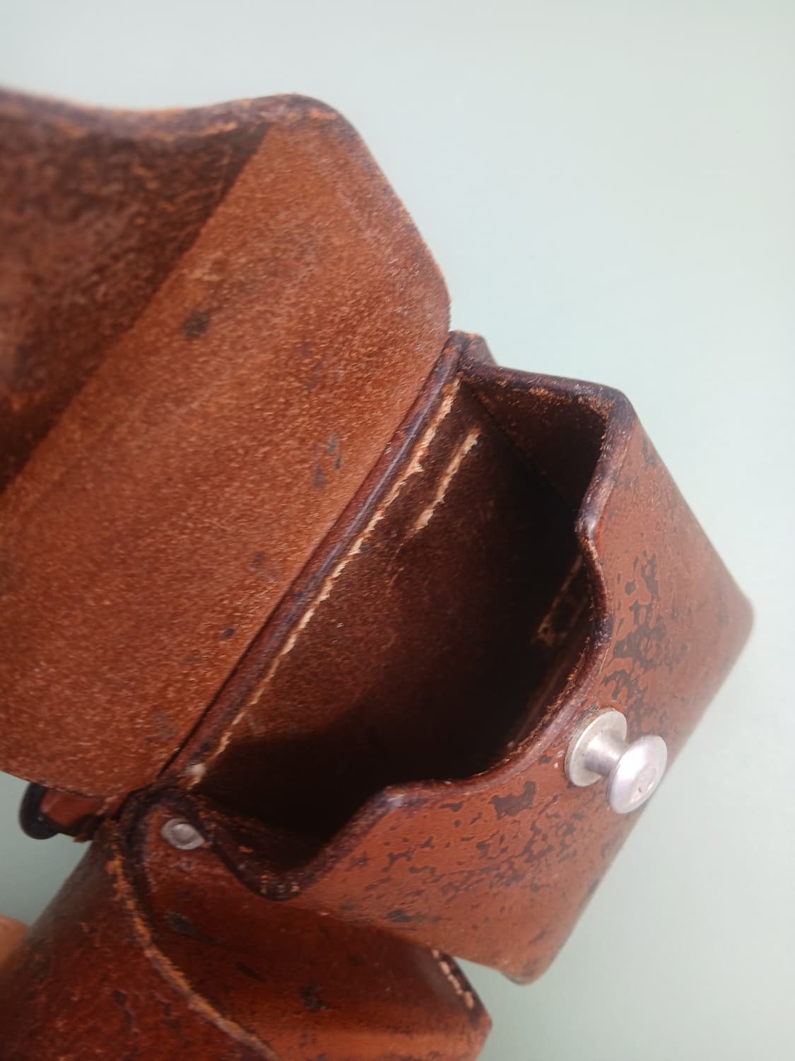 빈티지 스위스군 가죽 파우치 상품이미지5